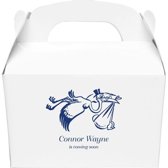 Special Stork Delivery Gable Favor Boxes